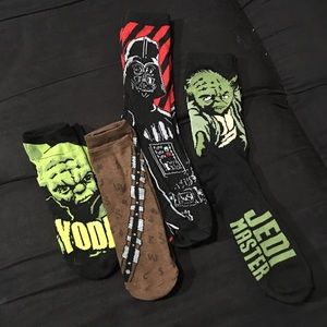 Star Wars socks New without tag lot of 4